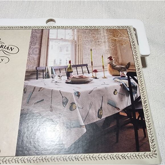 John Derian company tablecloth 60''in x 104'' made 100% cotton - Picture 7 of 7